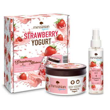 Messinian Spa Beauty Box Strawberry Madness – Σετ περιποίησης σώματος & μαλλιών με άρωμα φράουλας και ενυδατικά συστατικά